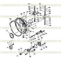 Крепление преобразователя крутящего момента и регулятор клапанов Крепление преобразователя крутящего момента и регулятор клапанов